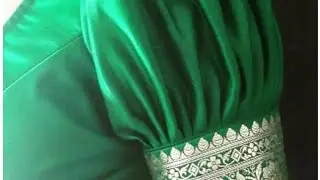 Bahubali hands cutting and stitching cross cutting blouse