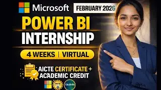 Microsoft Elevate Internship 2026| Power BI | AICTE Certificate + Academic Credit #microsoft #video
