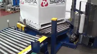 B5209 Lantech Q Auto Automatic Turntable Stretch Wrapper SIGMA Equipment.