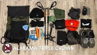 Alabama Triple Crown WHAT is in my PACK? #alabama #alabamatriplecrown #hiking #backpacking