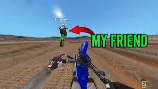 RACING MY FRIEND IN MX BIKES! (Two Races)