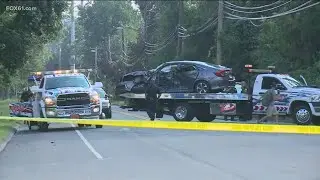 Bus crash in Hamden closes road for several hours, at least one arrested