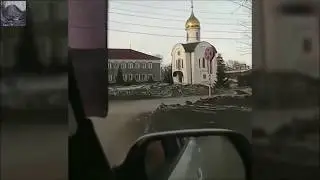 Real footage, Toxic black snow covers streets in Russia