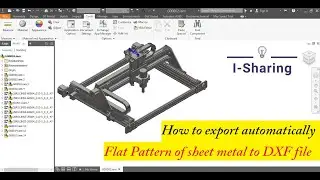 Autodesk Inventor | Add-In | How to export automatically Flat Pattern of sheet metal to DXF file