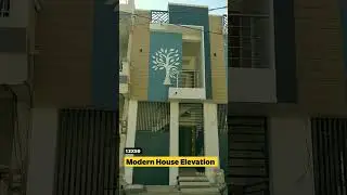 12 feet house elevation with tree design ll 12 by 50 front elevation