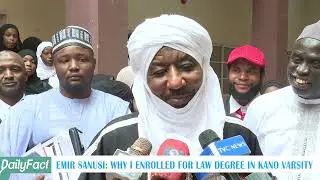 EMIR SANUSI: WHY I ENROLLED FOR LAW DEGREE IN KANO VARSITY