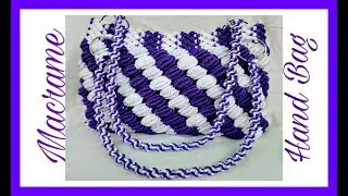 Easy Tutorial Of Macrame Hand Bag {Design No.2} in Hindi, Easy Making Method.