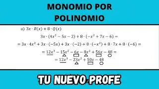 APRENDE cómo MULTIPLICAR un MONOMIO POR POLINOMIO como quieren tus PROFESORES