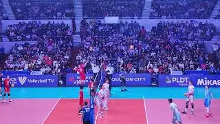 Super Spike ni Ran Takahashi during official warm-up. Team Japan vs Team Slovenia.
