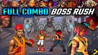 Boss Rush Full Combo Skate SoR2 Cherry 2 Players - Streets of Rage 4
