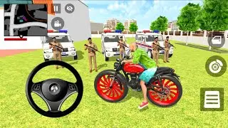Indian theft auto simulator game  new bike splendor  game play 2026 police fight 