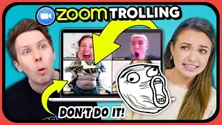 YouTubers React To Viral ZOOM TROLLING Trend (Crashing Online Classes & Conference Calls)