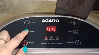 AGARO ROYAL AC Power Automatic Foot Spa Bath Massager With Heat Review with Demo