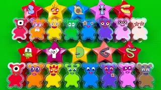 Numberblocks 🏳️‍🌈 Hidden Slime Opening Alphablocks Clay with Mini Box Shapes Colorful ASMR 🥚🌈💖