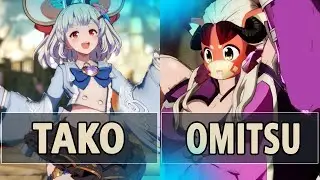 GBVSR:🔥Tako (Vikala) Vs omitsu (Ladiva)🔥| High Level Gameplay.