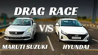 HYUNDAI i20    VS    SWIFT DZIRE drag race / Diesel vs Petrol 🔥