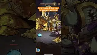 First Gigas Battle in Slime Castle #gameplay video #shortgame #towerdefense #mobile game le