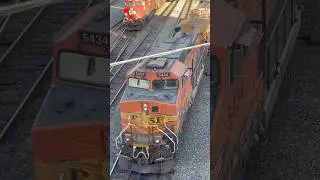 BNSF 5434 pushes into Gibson Yard