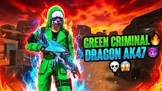 My Teammate has Green Criminal Bundle + Dragon AK47 😈 | Free Fire Insane Gameplay