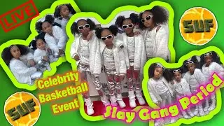 Slay Gang performs at Celebrity Basketball Game