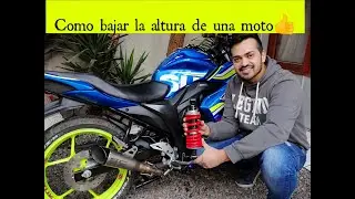 COMO BAJAR LA ALTURA DE UNA MOTO/ MODIFICAR LA ALTURA DE UNA MOTO PASO A PASO