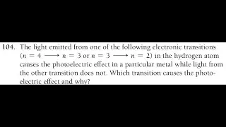 The light emitted from one of the following electronic transitions (n = 4 - n = 3 or n = 3 - n = 2)