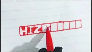 How To Make 3D Name Hizbullah | Cute Art |#artandcraft #cuteart #drawing #calligraphy #letter