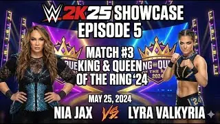 THE QUEEN IS CROWNED! 👑 Nia Jax vs. Lyra Valkyria (WWE 2K25 Showcase Ep. 5)