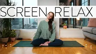 Yoga for screen relaxation  - eye strain and screen headaches relief