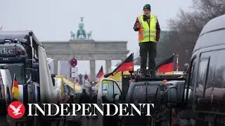Live: German farmers protest against government on Berlin streets