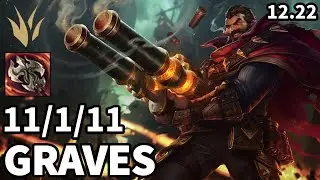 Graves Jungle vs Hecarim - EUW Grandmaster | Patch 12.22