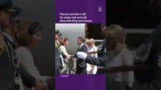 Macron arrives in UK