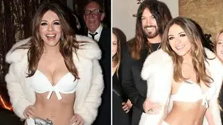 Elizabeth Hurley&rsquo;s SHOCKING Bond Themed NYE Look With Billy Ray Cyrus Turns Heads