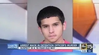 15-year-old arrested for detention officer murder