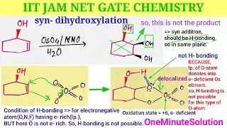 Organic Reagents, Osmium Tetraoxide (OsO4 + NMO) syn- dihydroxylation / @IITJAMCHEMISTRYSmartStudy