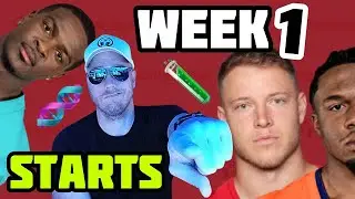 🔥Week 1 Fantasy Football Start Sit Show; CMC will play