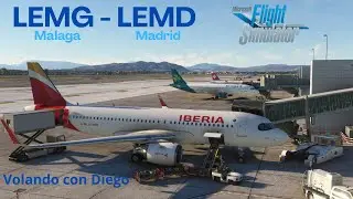 Iberia A320 NEO | M&aacute;laga - Madrid | Full flight | MSFS 2020