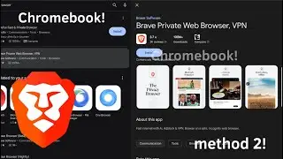 How to install the Brave browser on your Chromebook! (method 2)