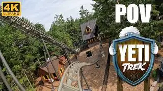 Yeti Trek POV (Front Row, 4K 60FPS), Santa's Village New Vekoma Family Coaster | Non-Copyright