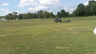 Golf ball picker tractor can pick up hundreds of golf balls from the grass!