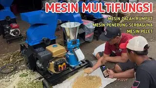 MESIN CACAH RUMPUT KOMBINASI PENEPUNG DAN PELLET PAKAN TERNAK
