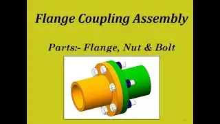 FLANGE COUPLING ASSEMBLY TUTORIAL IN PTC CREO