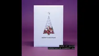 24 Weeks of Christmas Cards 2020   #10 White shaker card