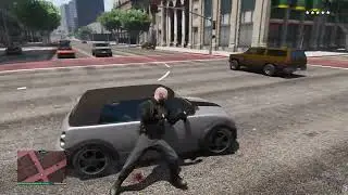 GTA V: Michael's Rhino Tank Vs Police 5 Star Battle Rampage + Escape