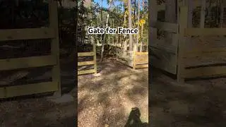 Installed gate for fence. #contractor #assembly #contractor #diy #home #workflow #howto #fence #wood