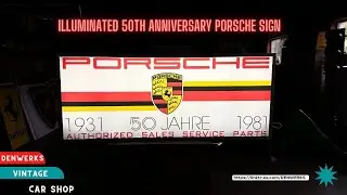 Знак 50-летия Porsche. Аукционы с прицепом. Без резерва. Памятный знак Porsche.