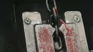 DIN763/DIN766 Standard Alloy Steel Black Painted Chain Breaking Tensile Strength Test
