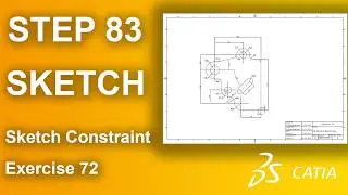 آموزش CATIA | تمرین Sketch با Tangency، Dimensional Constraint، Elongated Hole، Corner، Chamfer