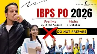 Your ONE SEAT - IBPS 2026 Exam Date Released | 100% Effective  Strategy | Prelims and Mains Date |