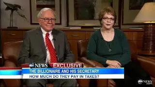 Warren Buffett, Secretary Debbie Bosanek Discuss Tax Rate Inequality in Interview